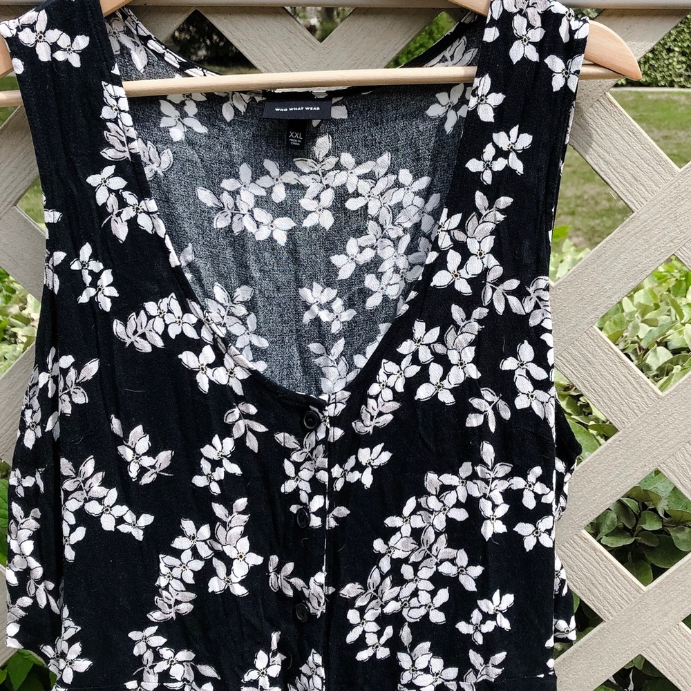 Who What Wear Floral Midi Dress